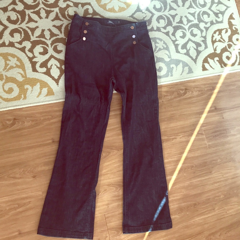 Boden high waisted sailor jeans